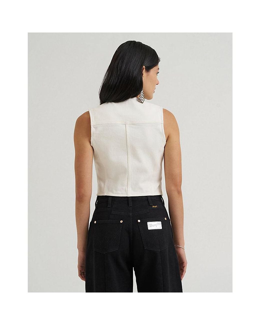 Wrangler Black Lainey Wilson X Iconic Denim Vest