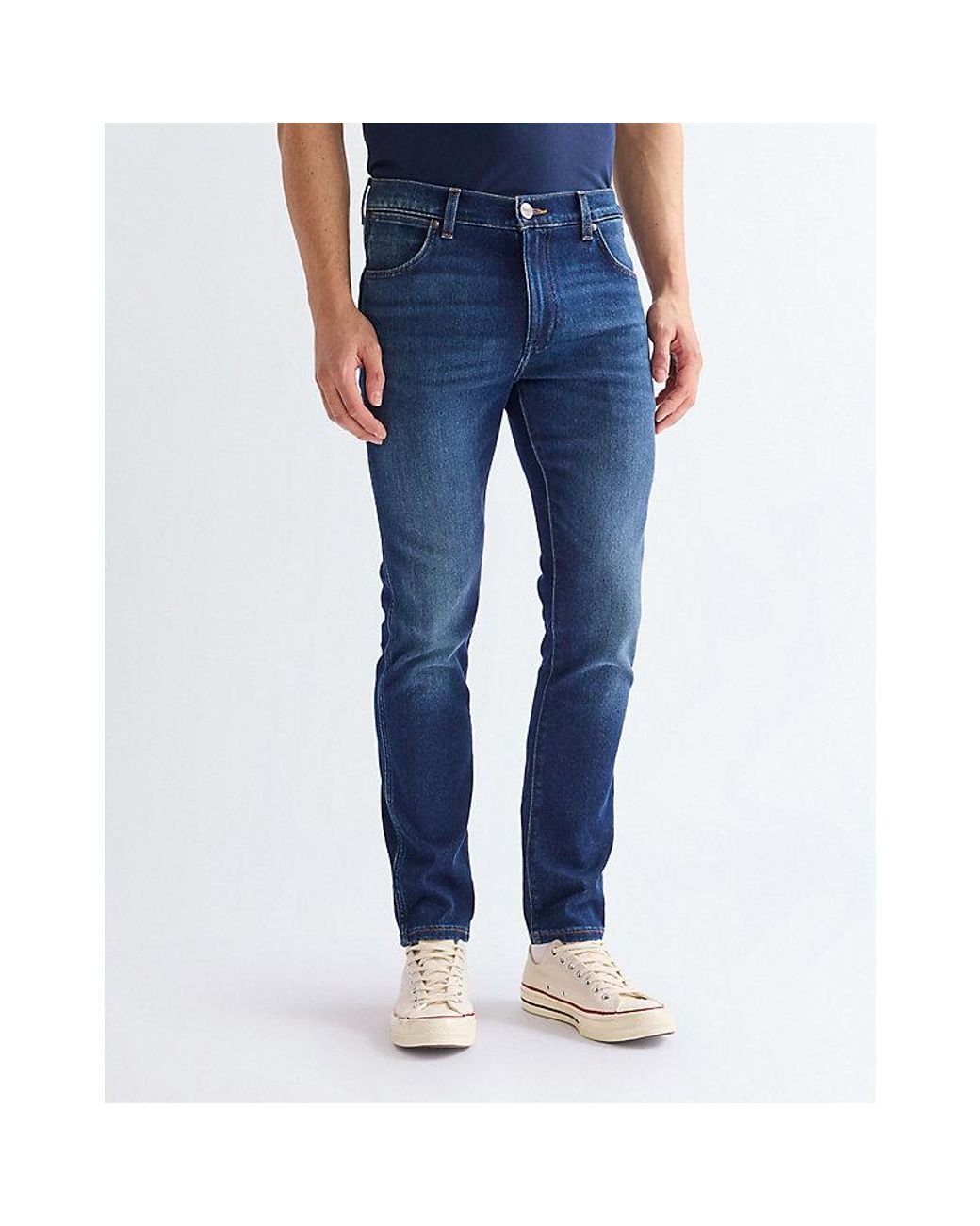 Wrangler Blue Larston Slim Tapered Low Stretch Jean Size 27 X32 for men