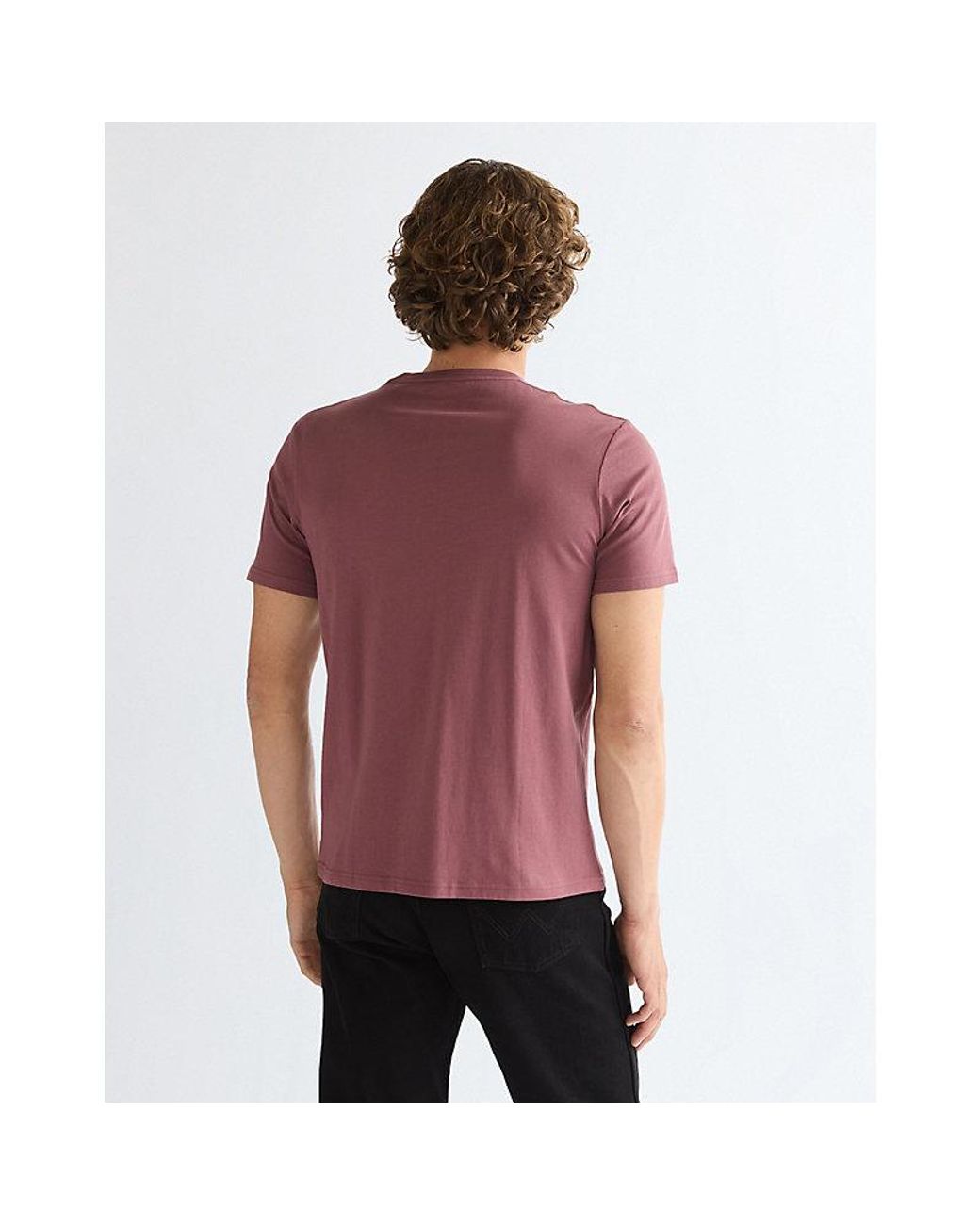 Wrangler Red Regular Americana Tee for men