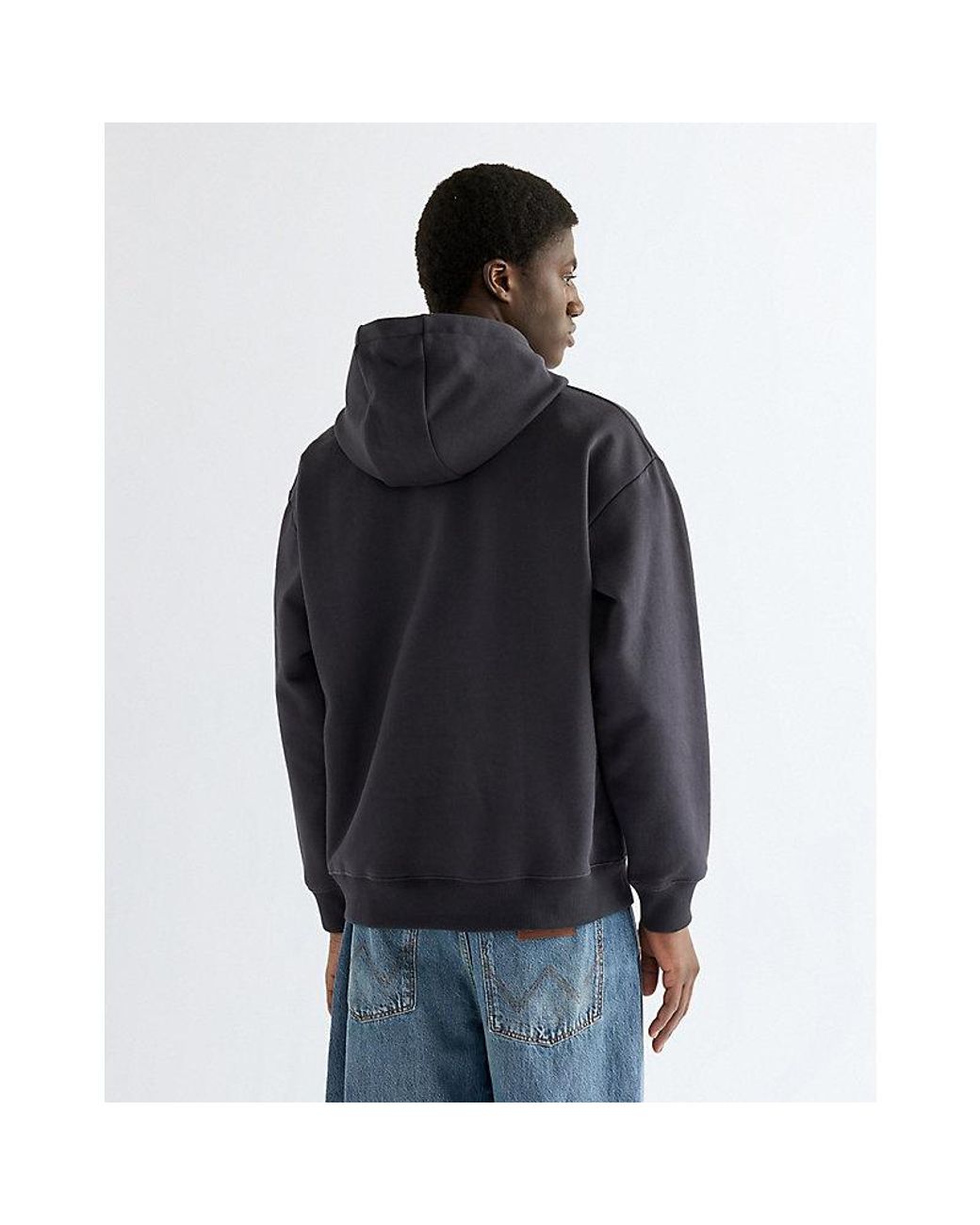 Wrangler Black Vintage Graphic Hoodie for men