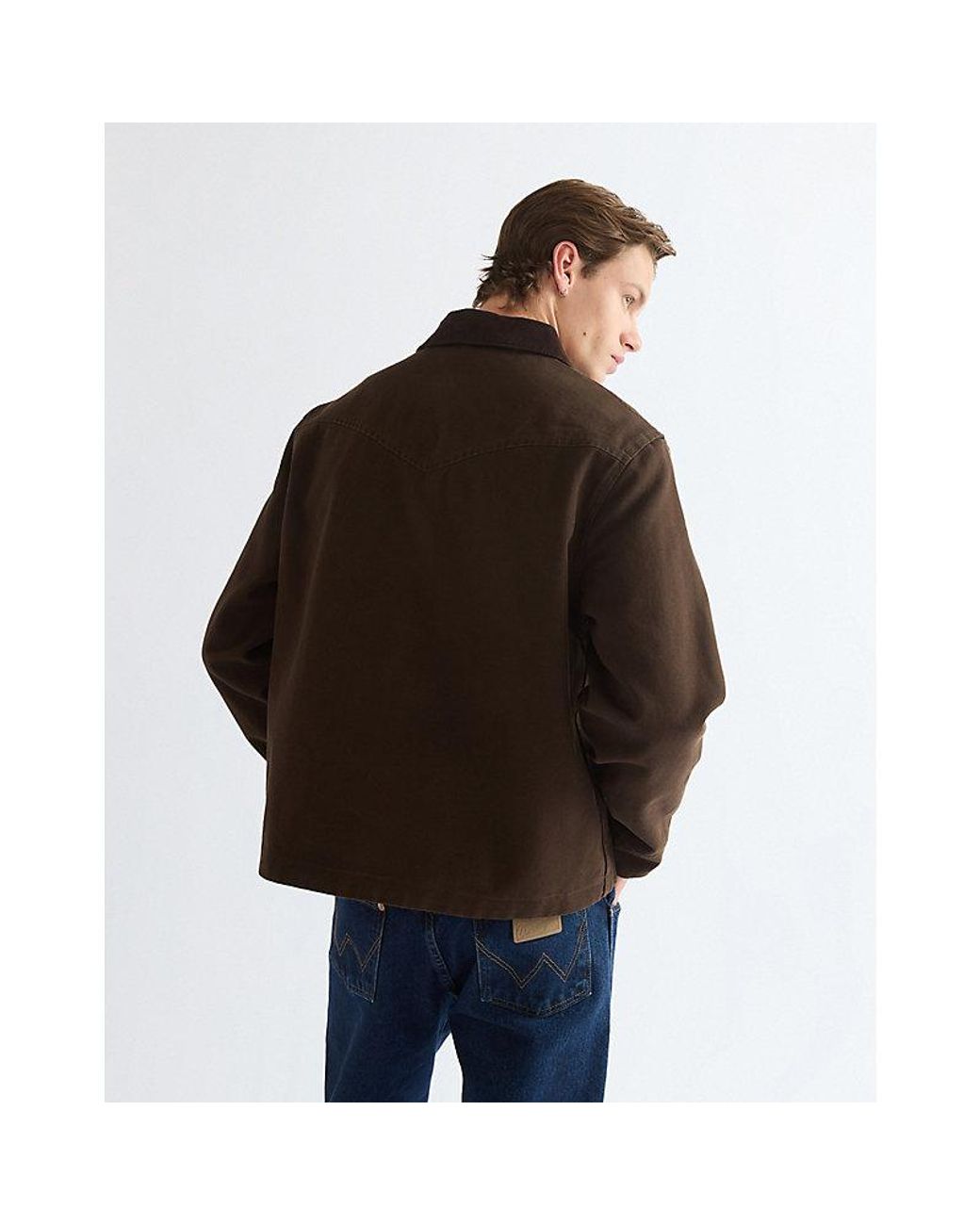 Wrangler Brown Regular Utility Jacket for men