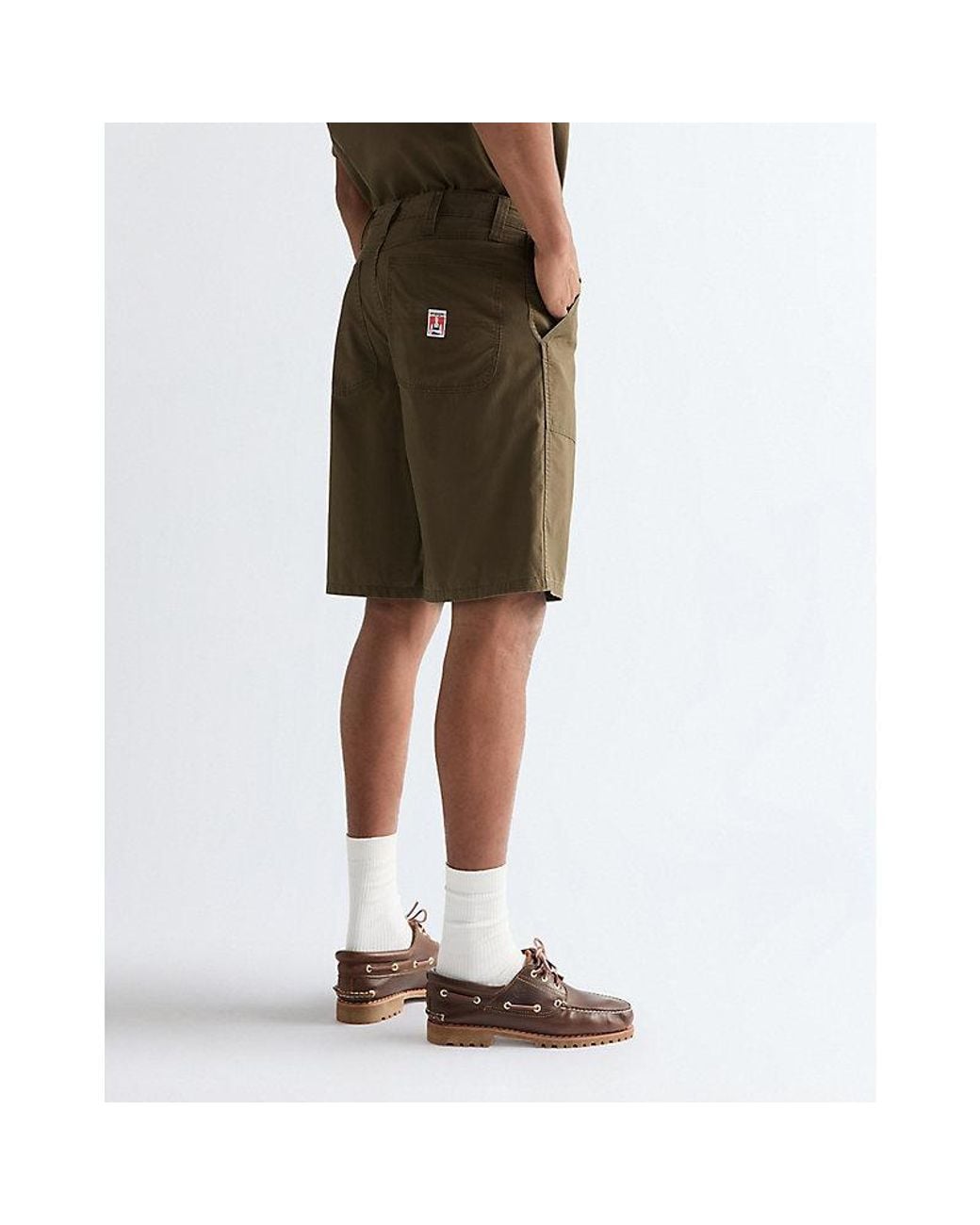 Wrangler Green Relaxed Lightweight Utility Short for men