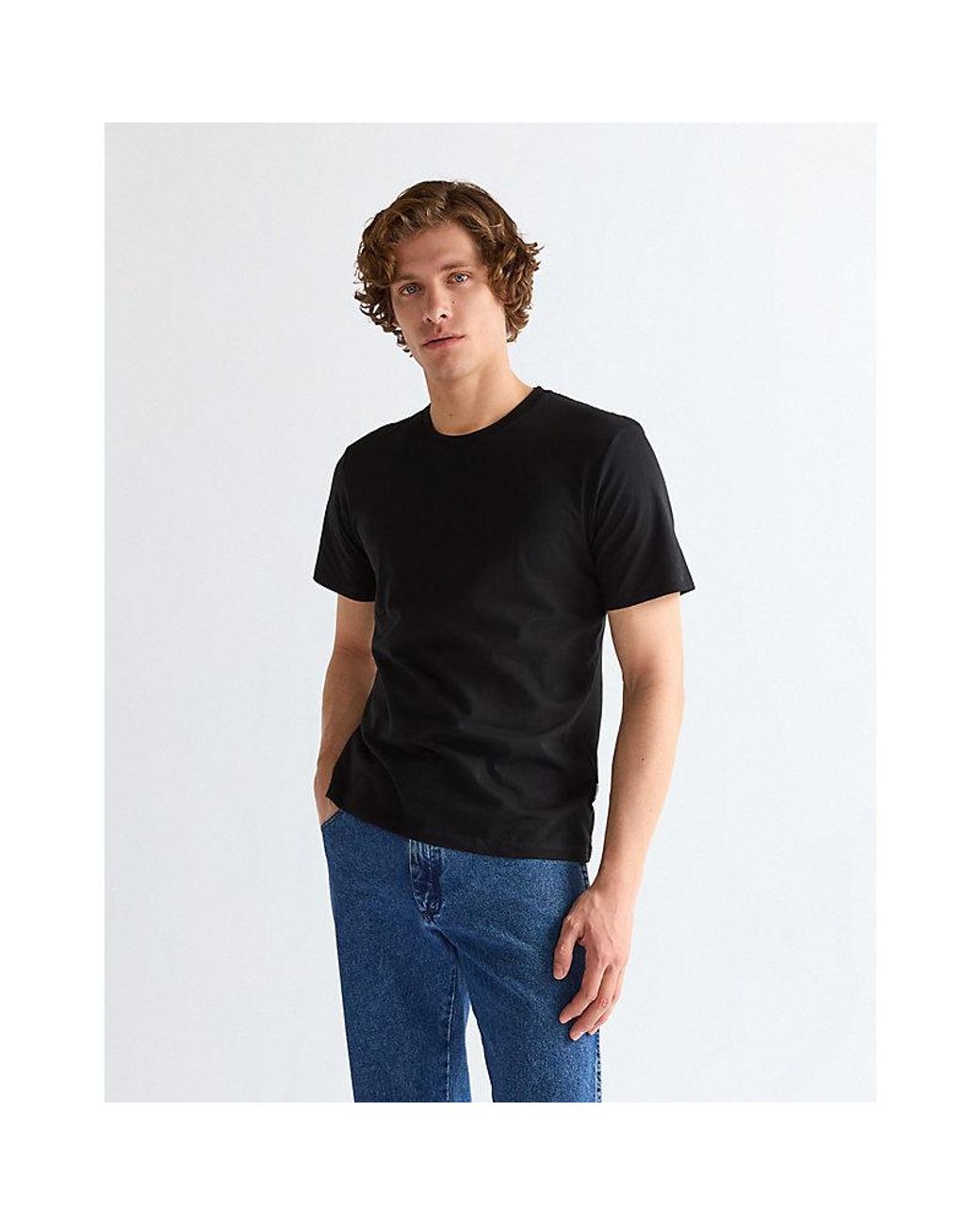 Wrangler Black Three-Pack Regular Tees for men