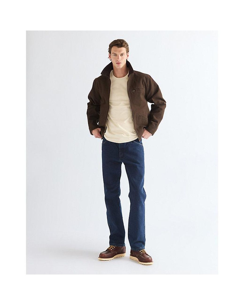 Wrangler Brown Regular Utility Jacket for men
