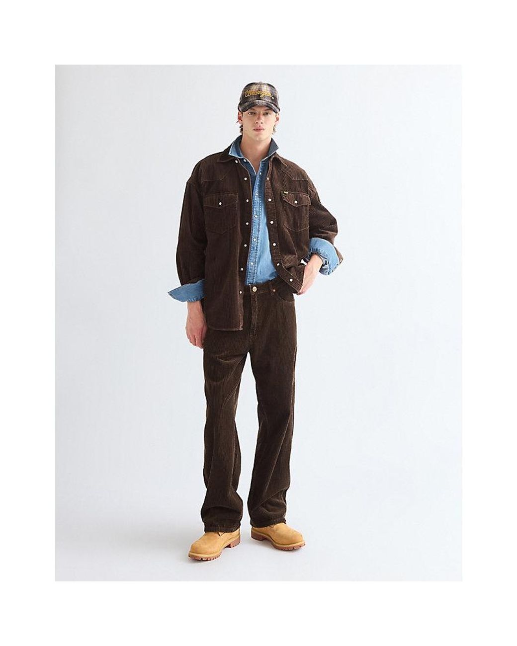 Wrangler Brown Rope Logo Cap for men