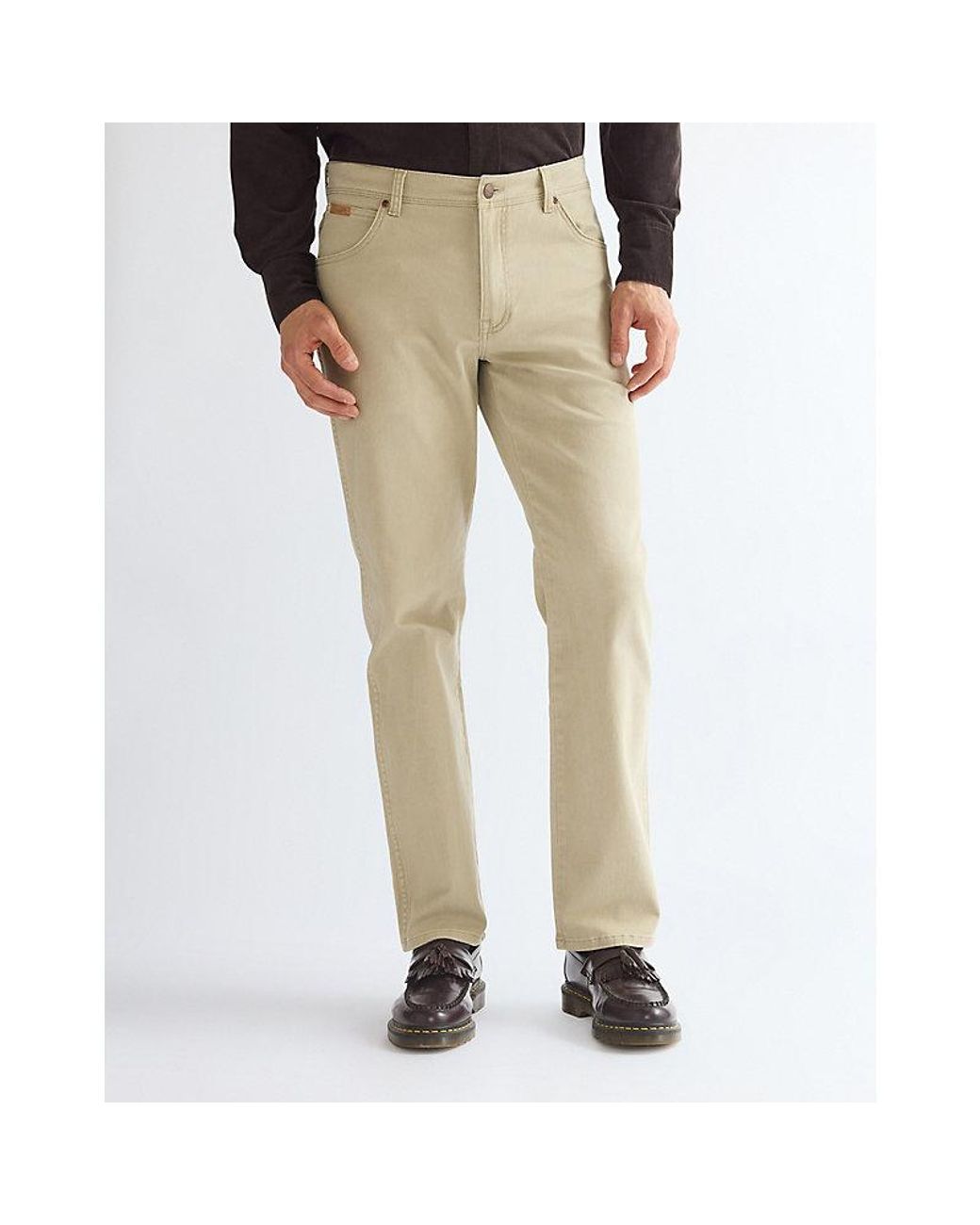 Wrangler Natural Texas Straight Trousers Size 30 X32 for men