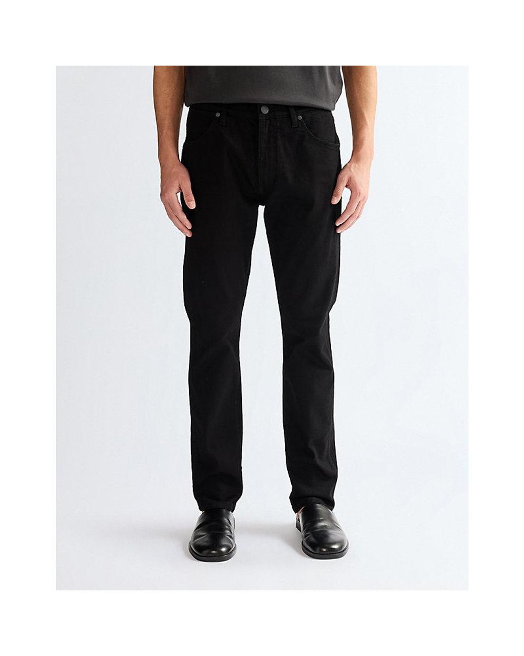 Wrangler Black Larston Slim Tapered High Stretch Jean Size 27 X32 for men