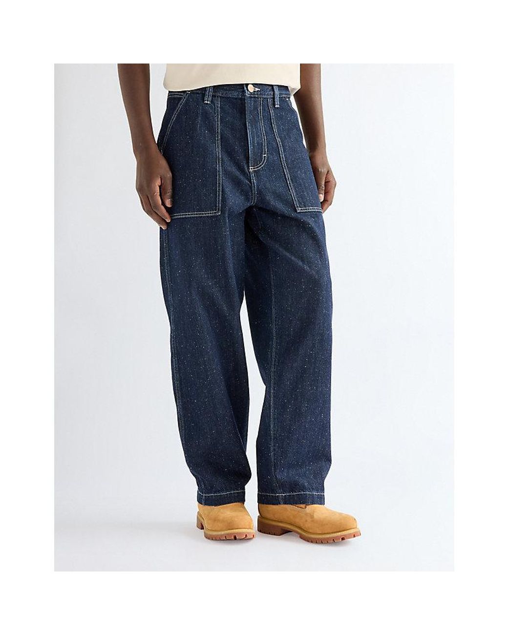 Wrangler Blue Relaxed Work Trousers Size 28 X32 for men