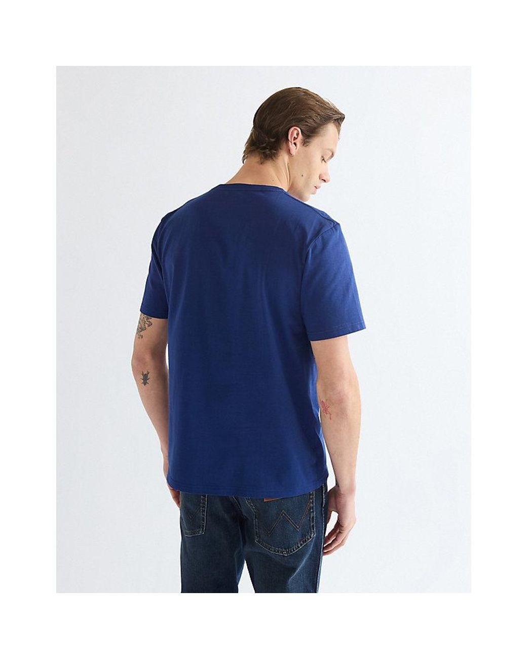 Wrangler Blue Regular Americana Tee for men