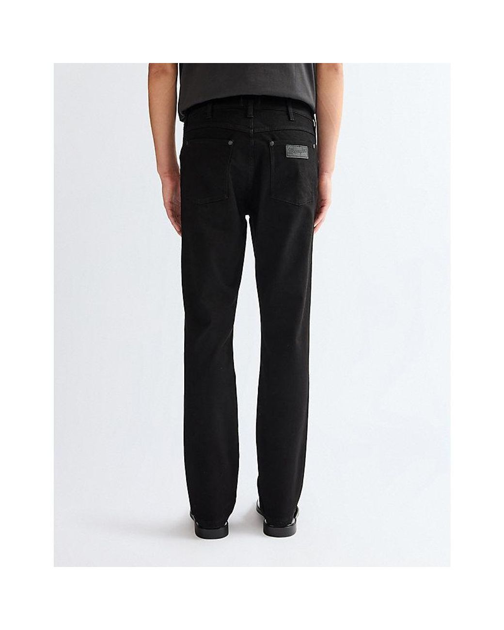 Wrangler Black Larston Slim Tapered High Stretch Jean Size 27 X32 for men