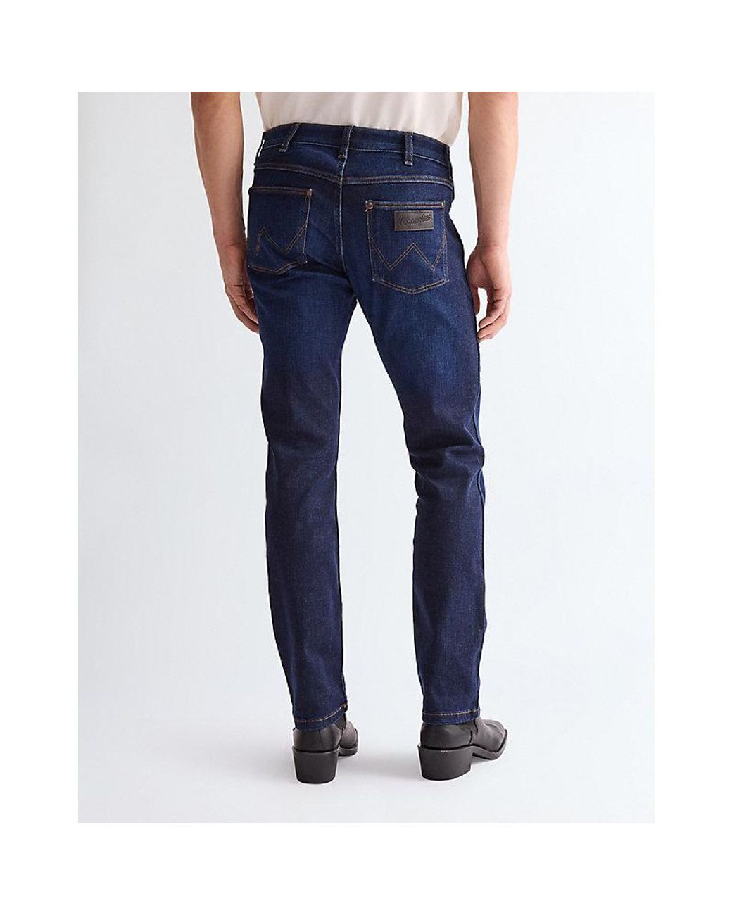Wrangler Blue Greensboro Straight High Stretch Jean Size 29 X32 for men