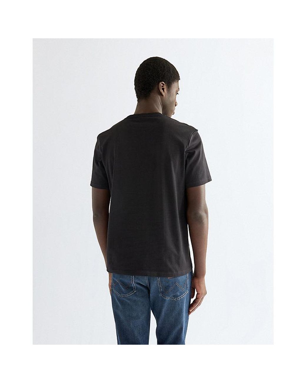 Wrangler Black Regular Americana Tee for men