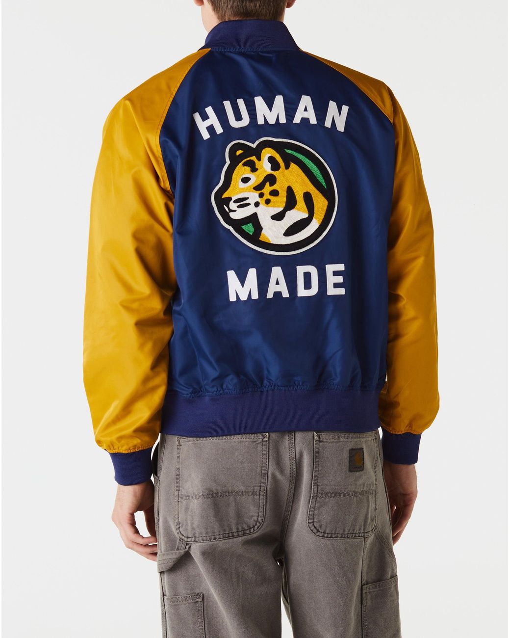 Human Made Nylon Stadium Jacket in Blue for Men | Lyst