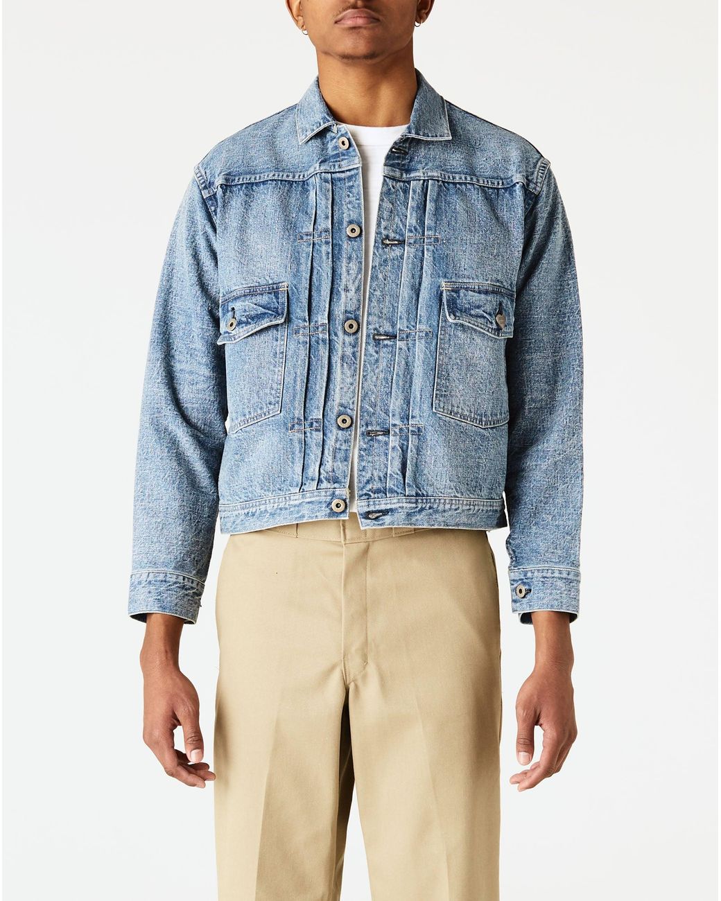 Human Made Denim Work Jacket in Blue for Men | Lyst