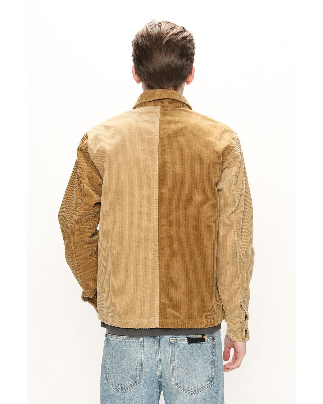 stussy mix up cord jacket