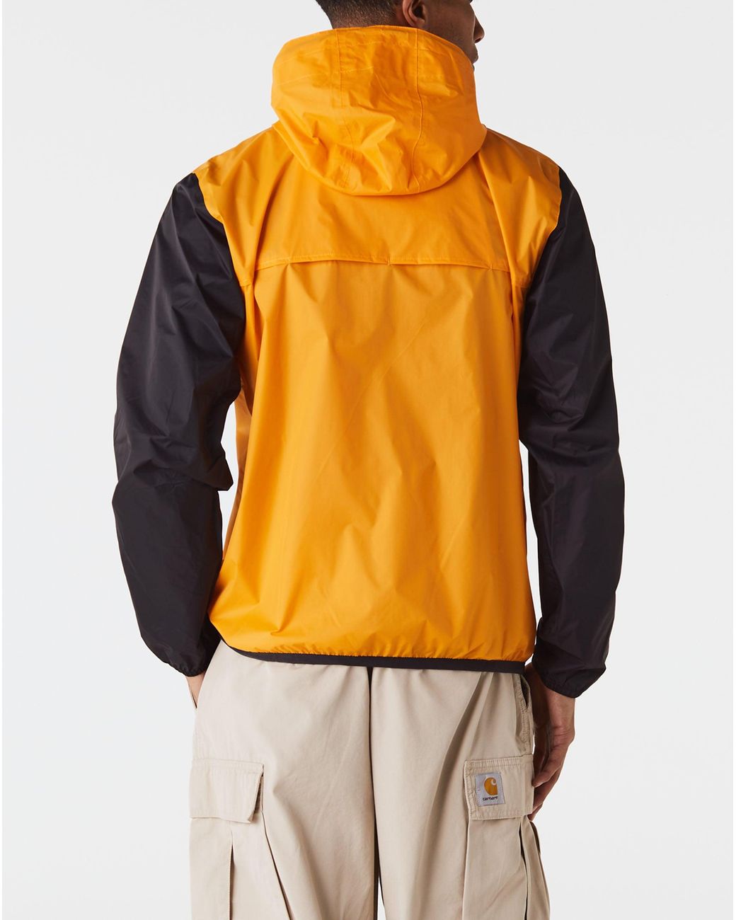 Half black half store orange hoodie