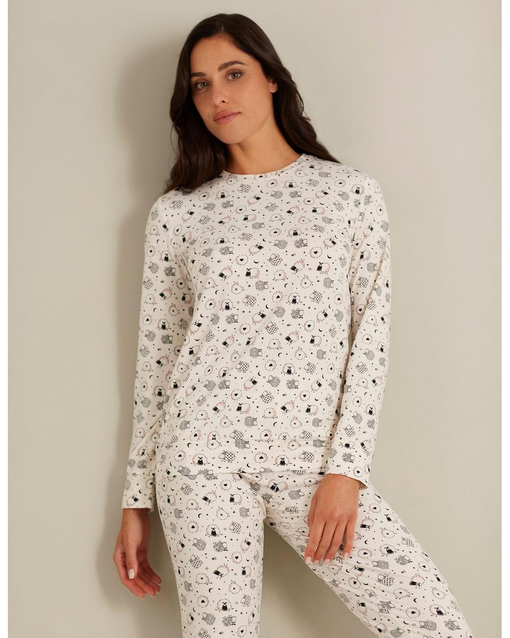 Pigiama lungo Be Different di Yamamay in Marrone Lyst