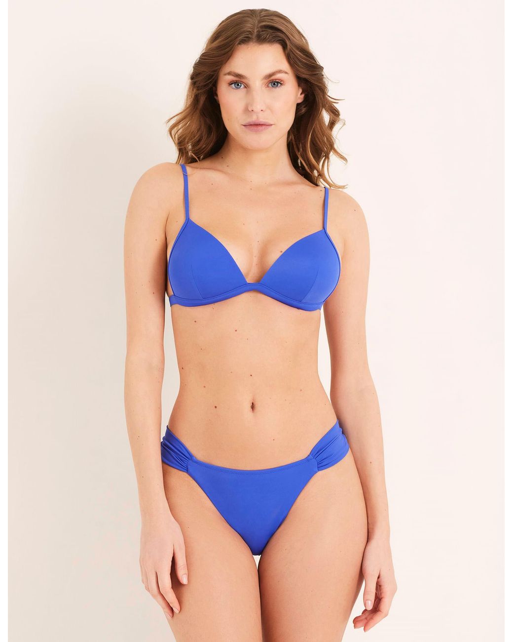 Triangle bikini push up bra Essentials di Yamamay in Blu Lyst