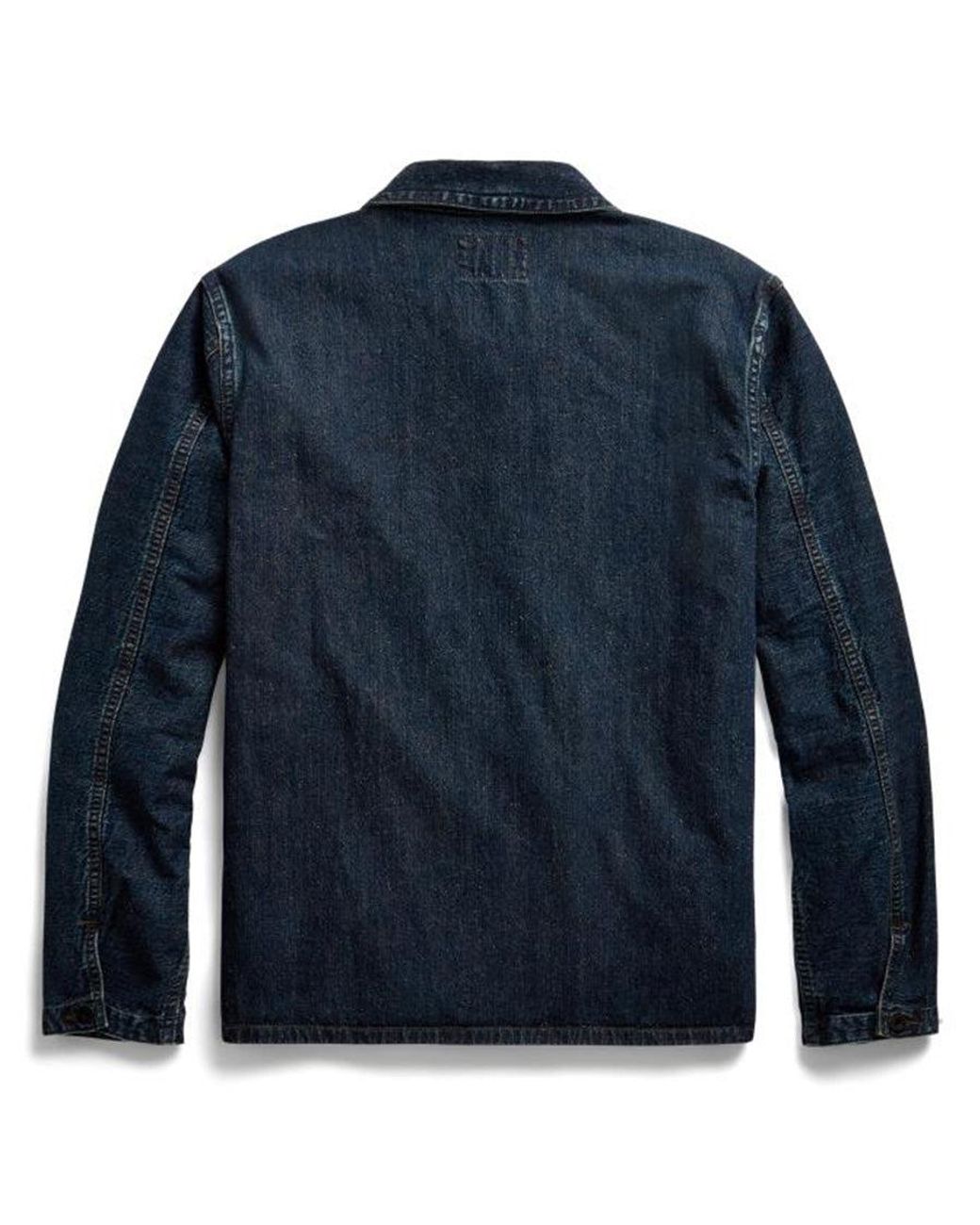 新品未使用 RRL INDIGO STRIPE WORK JACKET tucunafree.com.br