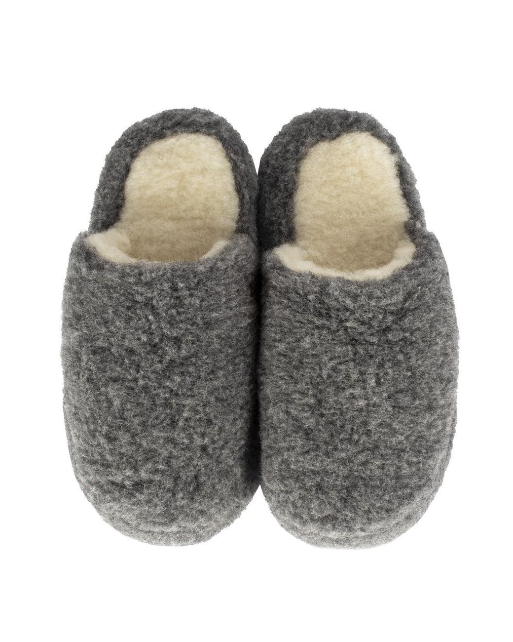 Yoko Wool Basic Wool Slippers in Gray for Men | Lyst