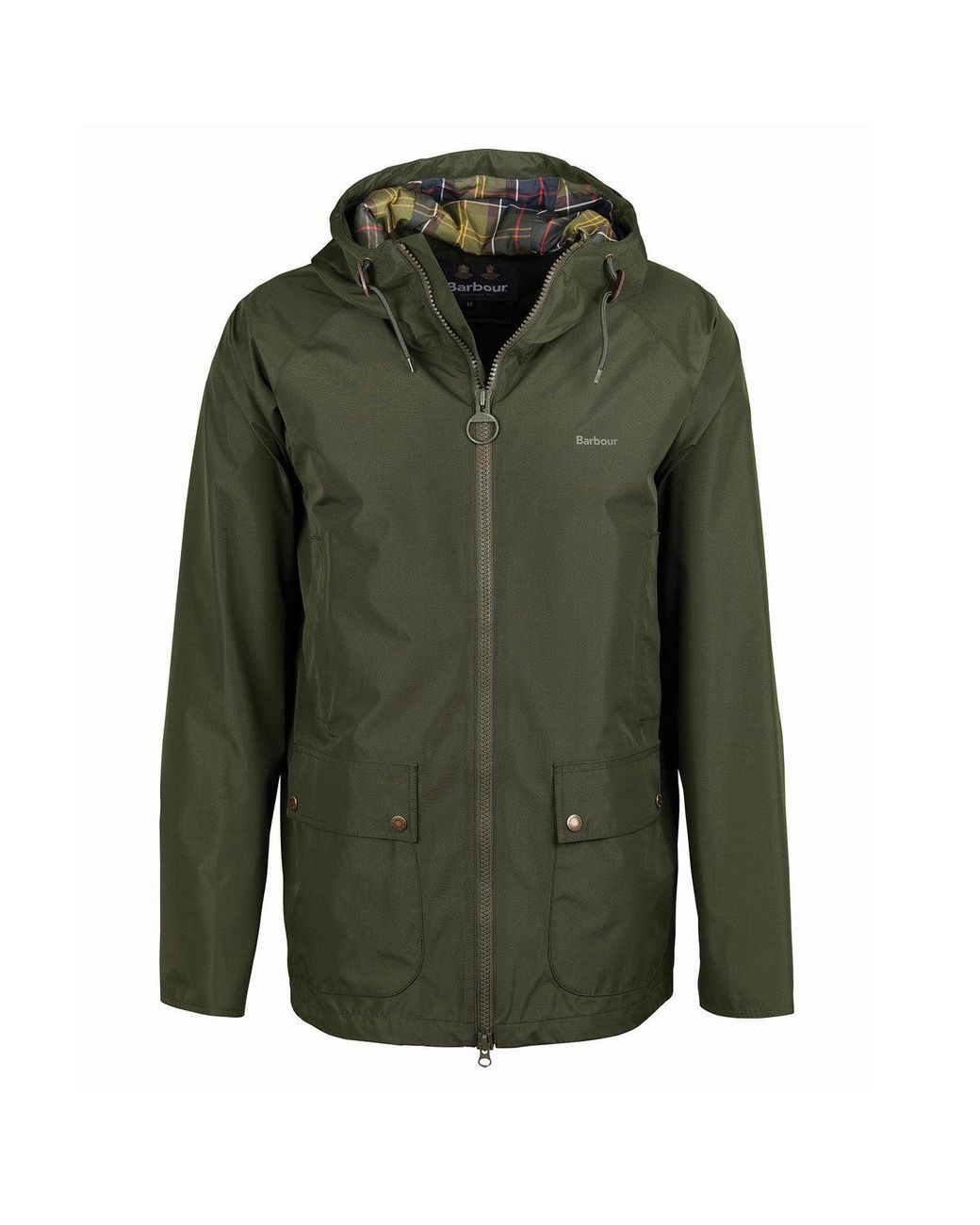 Barbour Hooded Domus Jacket Sage / Classic in Green for Men | Lyst