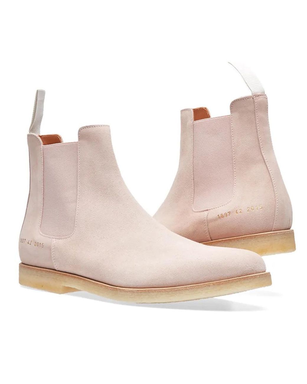 Common Projects Suede Chelsea Boot In Blush in Pink for Men | Lyst