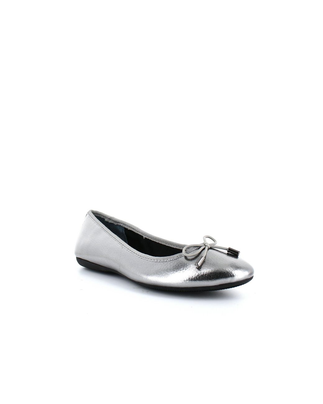 pewter ballet flat