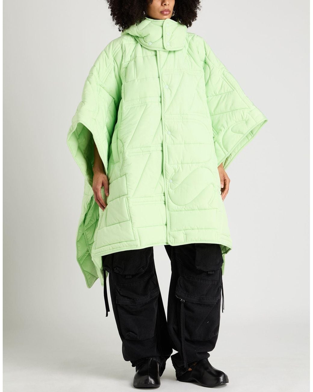 Sunnei Green Lime Cape Polyamide, Polyester