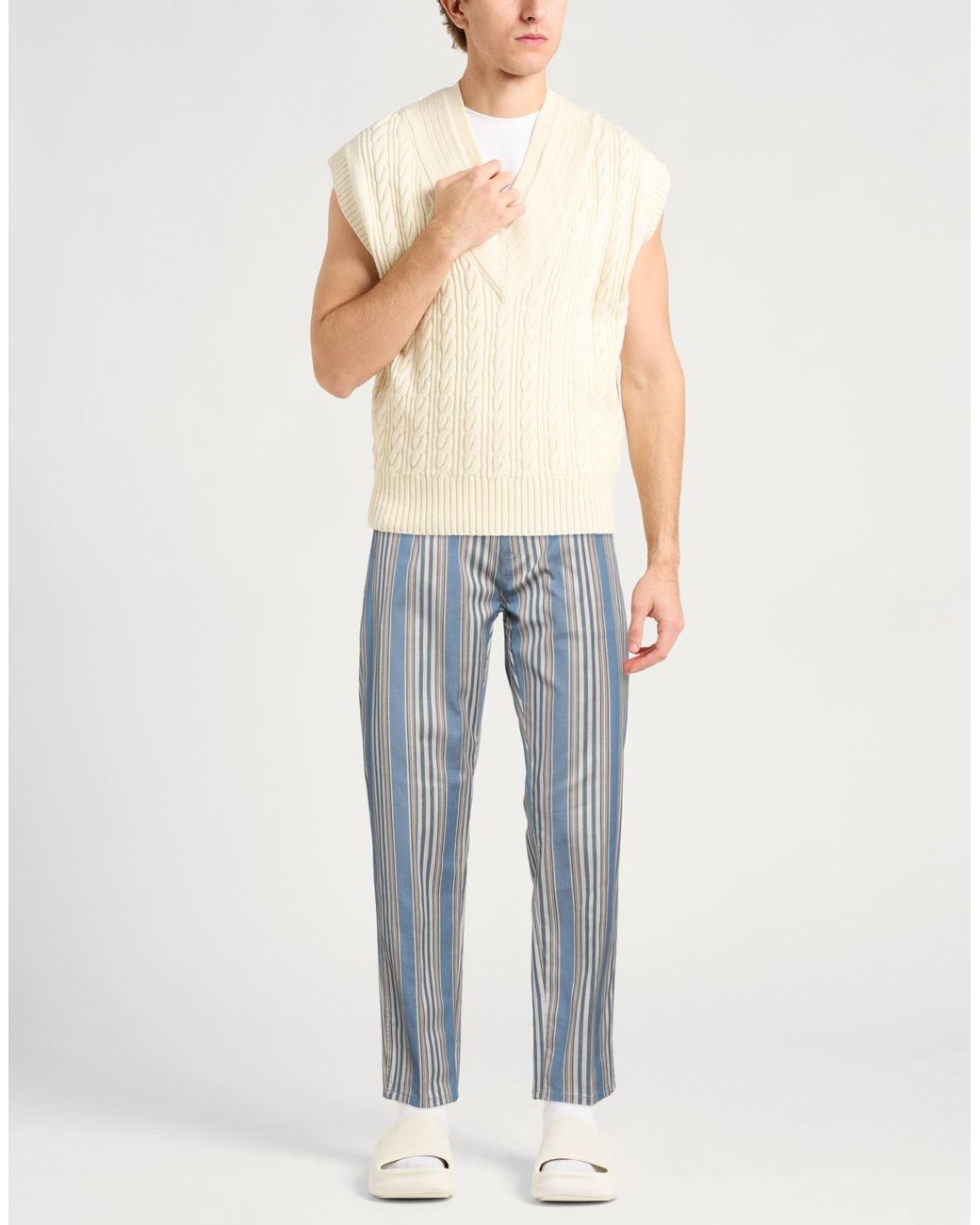 Harmont & Blaine Blue Pants Cotton, Elastane for men