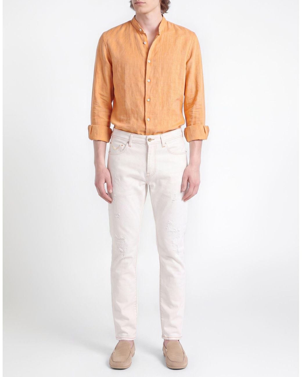 Jacob Cohen White Jeans Cotton, Elastane for men