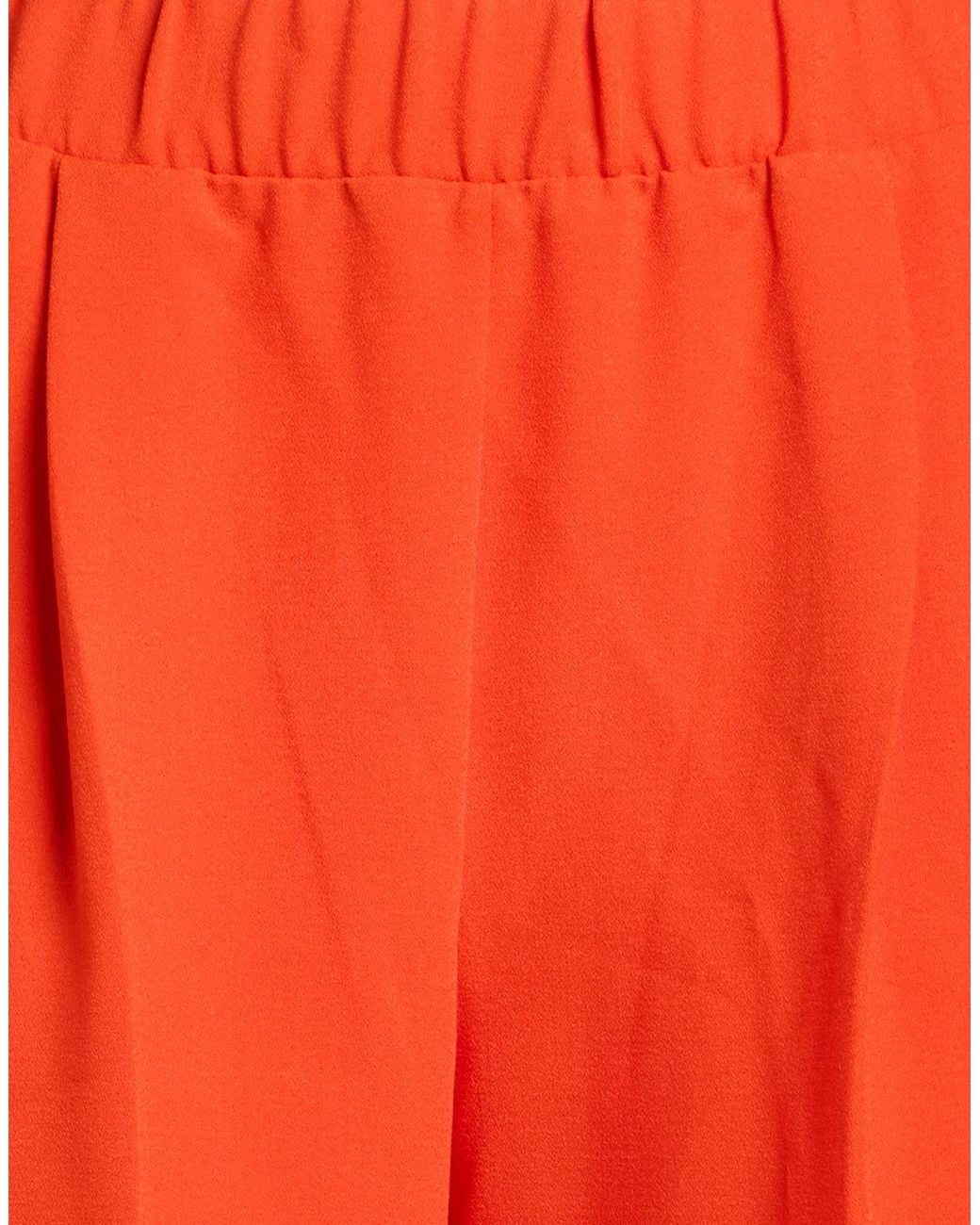 John Richmond Orange Pants Polyester, Viscose, Elastane