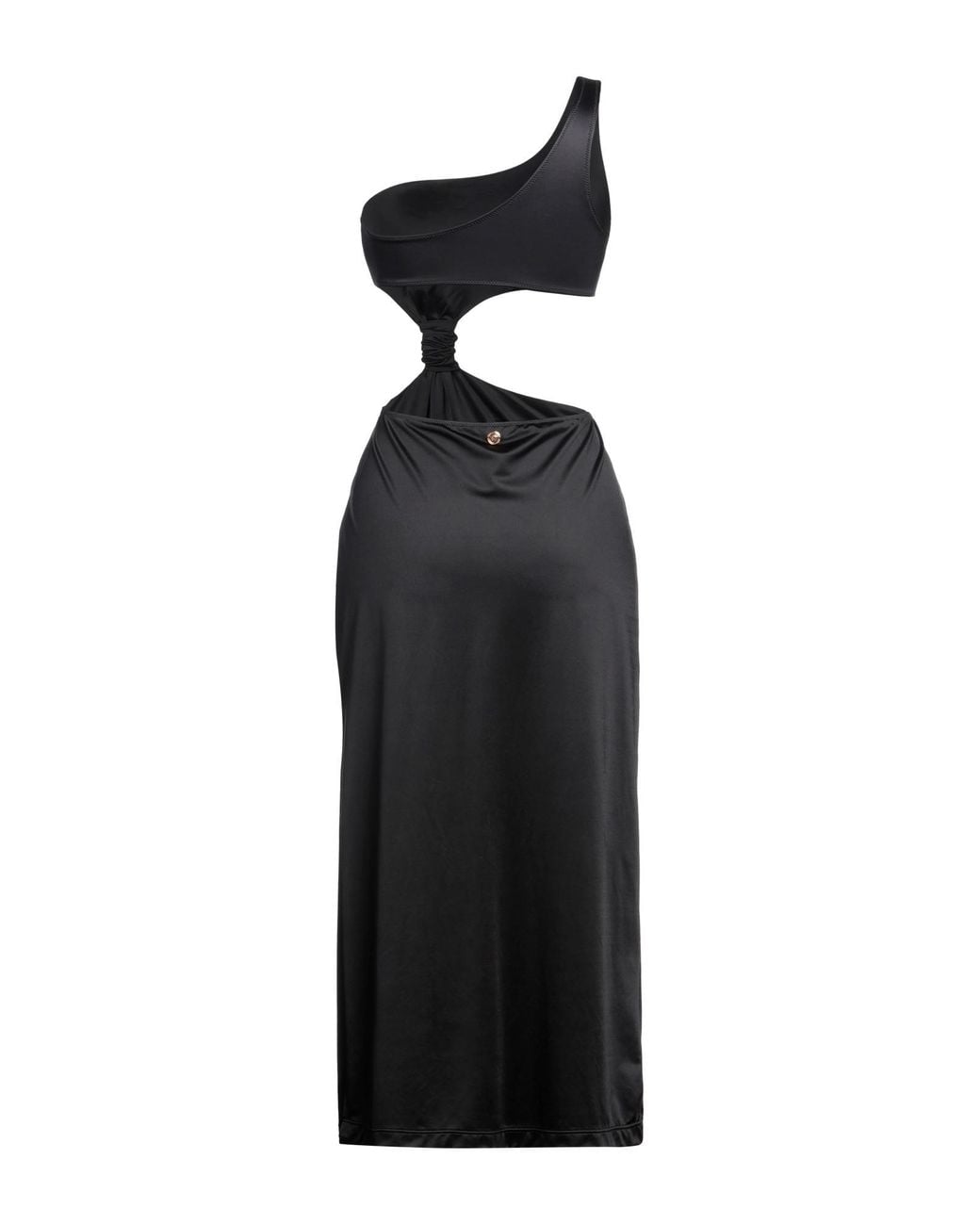 Robe midi Versace en coloris Black