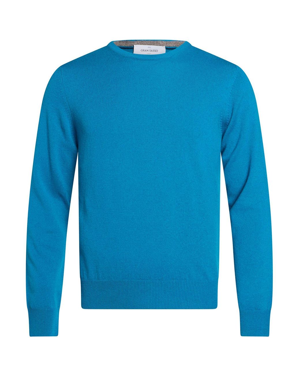 Gran Sasso Blue Azure Sweater Virgin Wool, Viscose, Cashmere for men