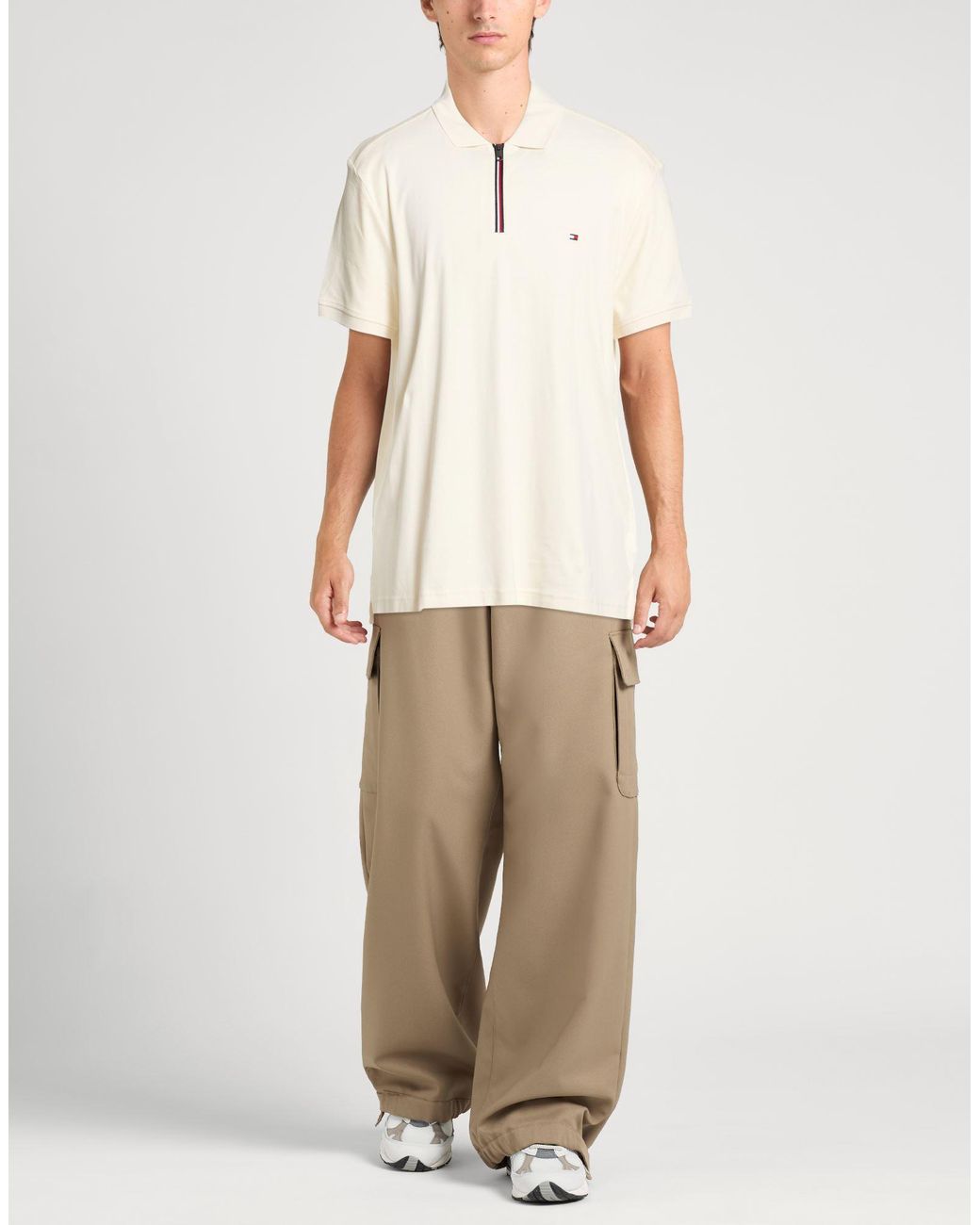Tommy Hilfiger White Polo Shirt Cotton for men