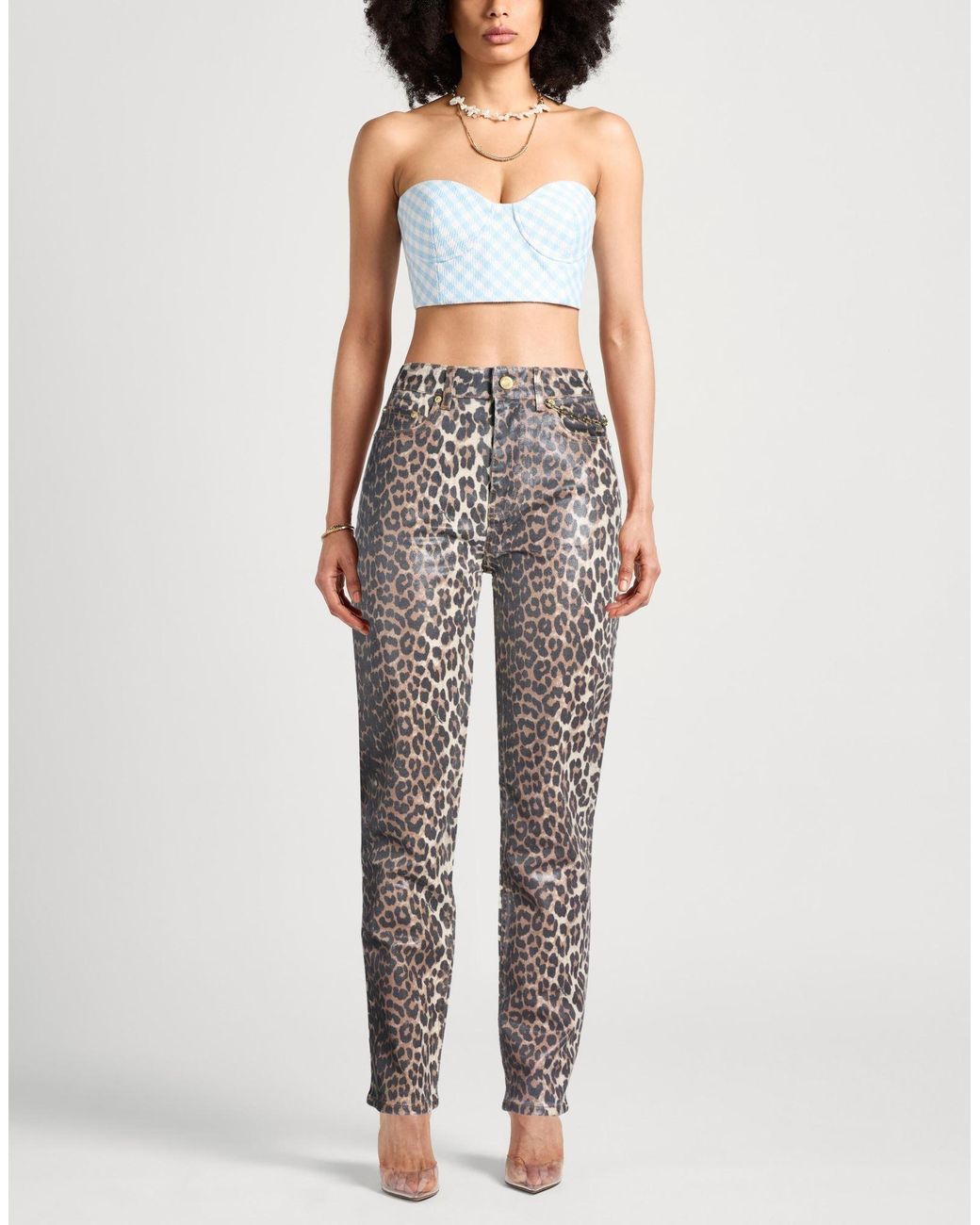 Ganni Gray Jeans Organic Cotton, Elastane