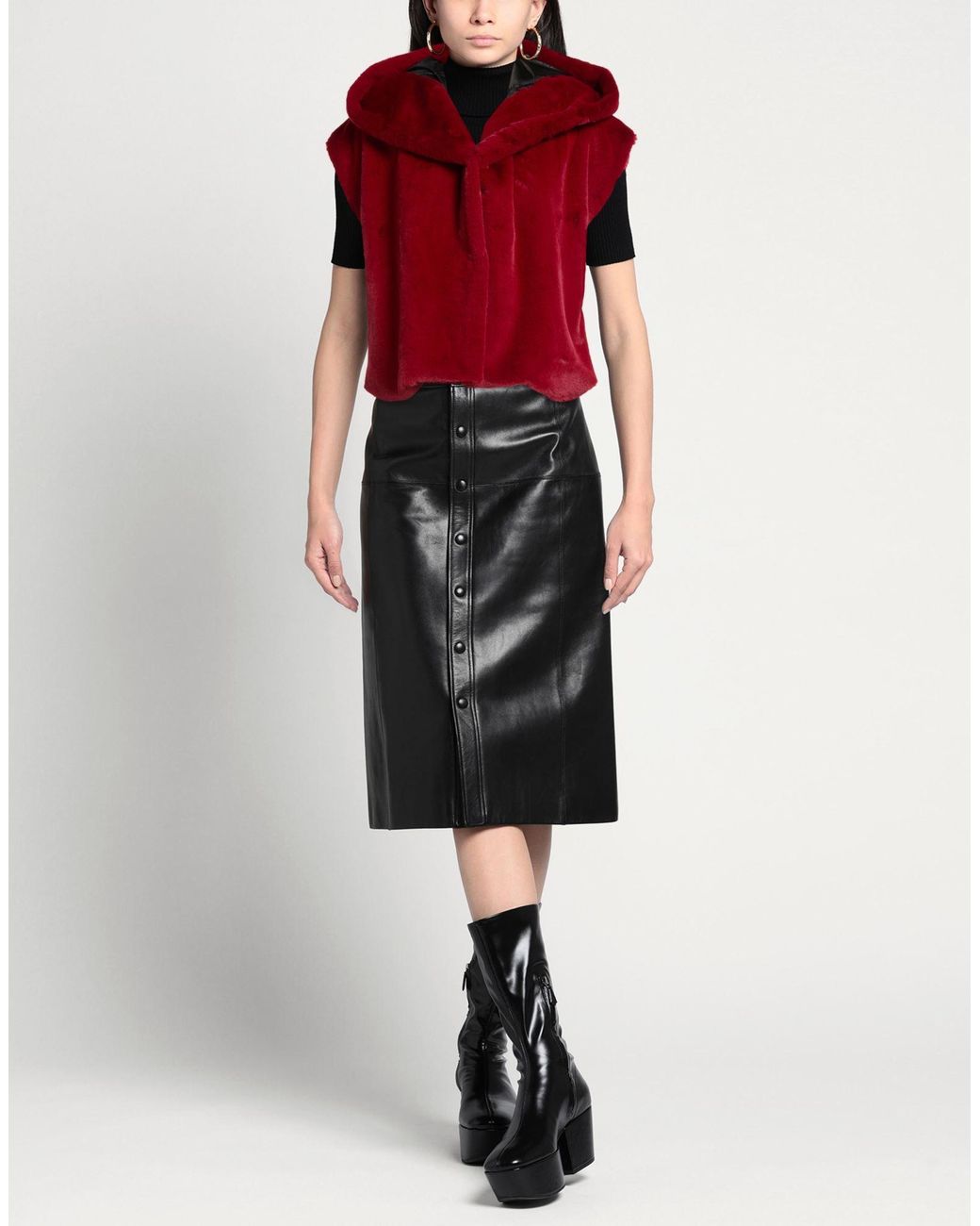 Shirtaporter Red Shearling & Teddy