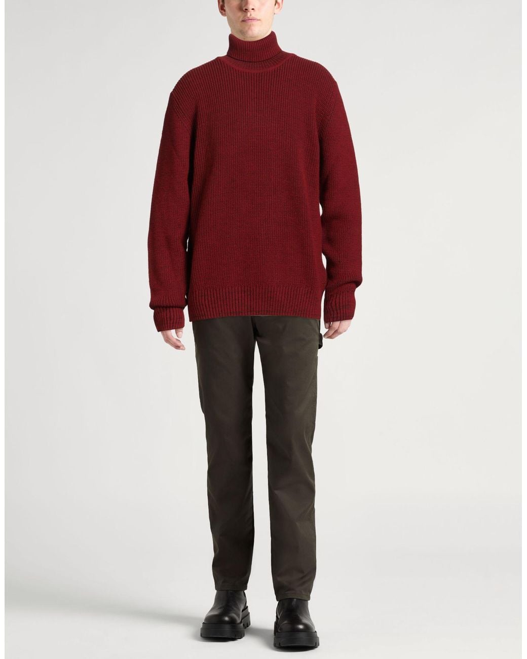 Bomboogie Red Turtleneck Acrylic, Wool for men