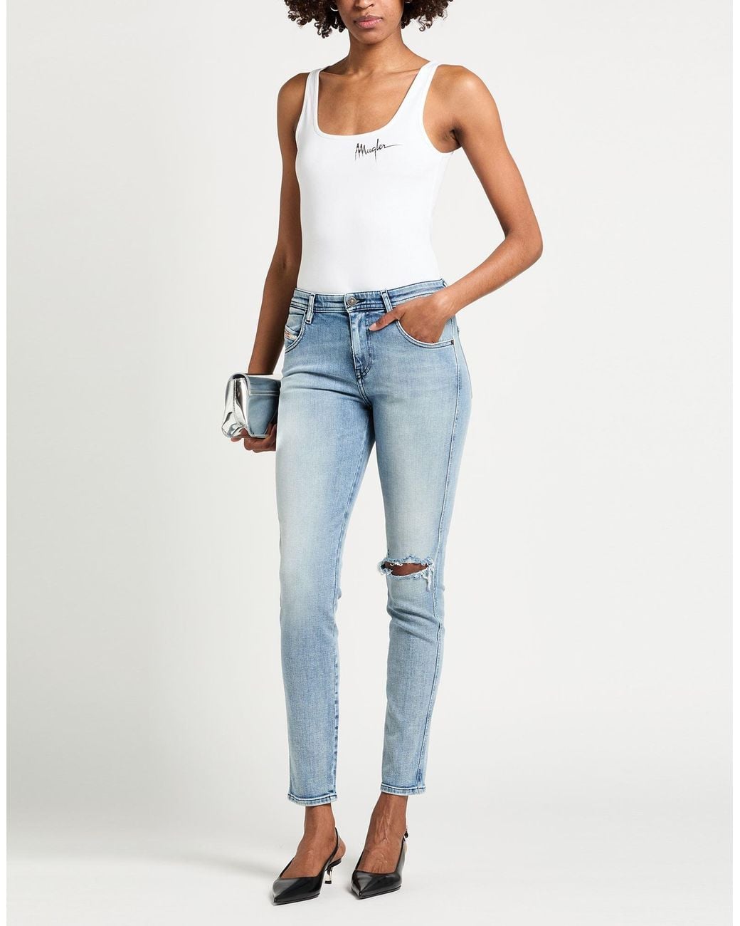 DIESEL Blue Jeans Cotton, Elastane