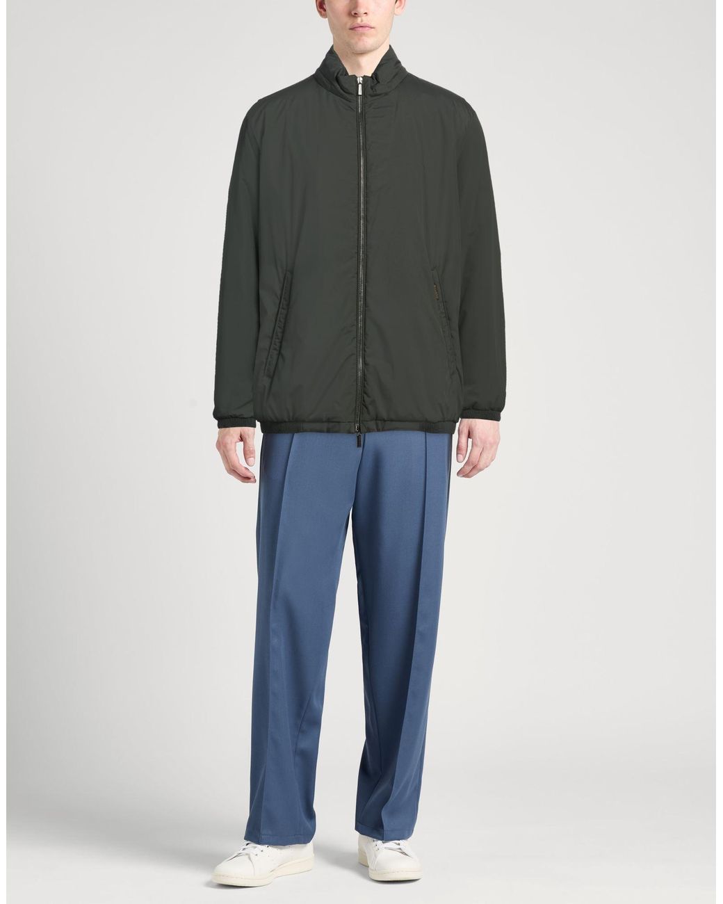 Moorer Green Jacket Polyester for men
