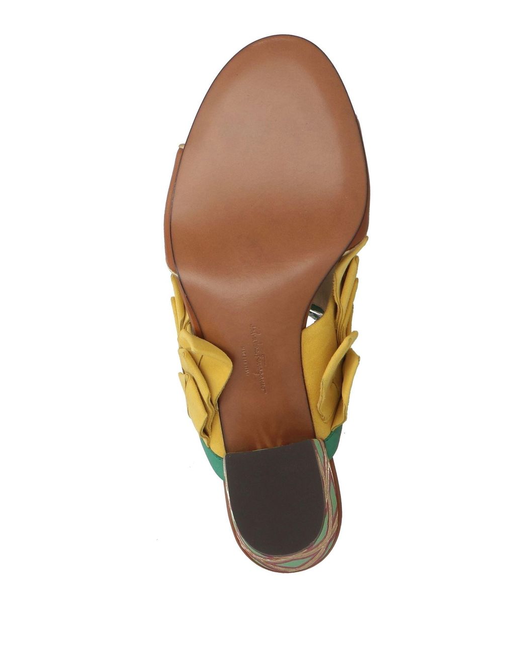 Ferragamo Yellow Sandals Leather
