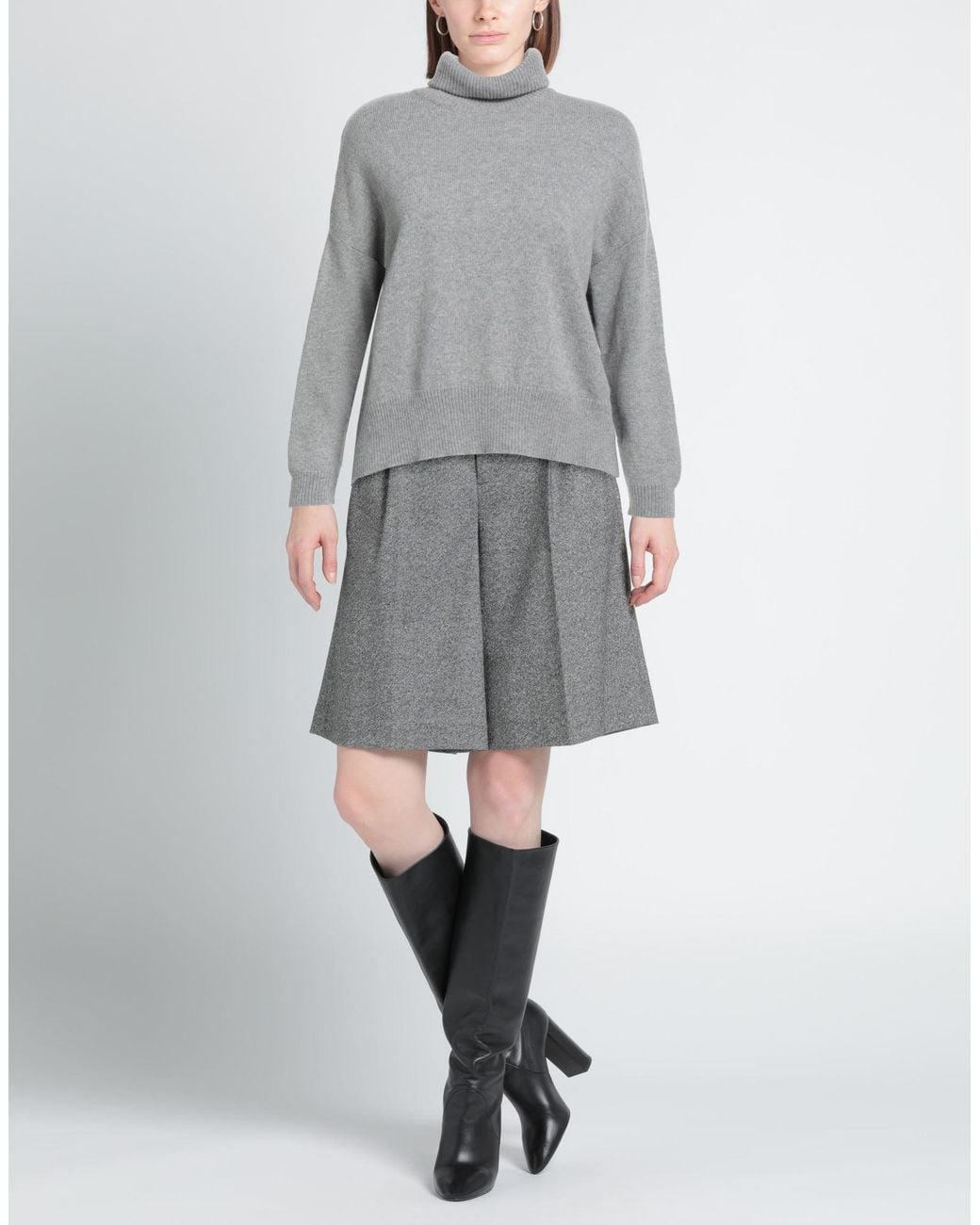 Aragona Gray Turtleneck Cashmere