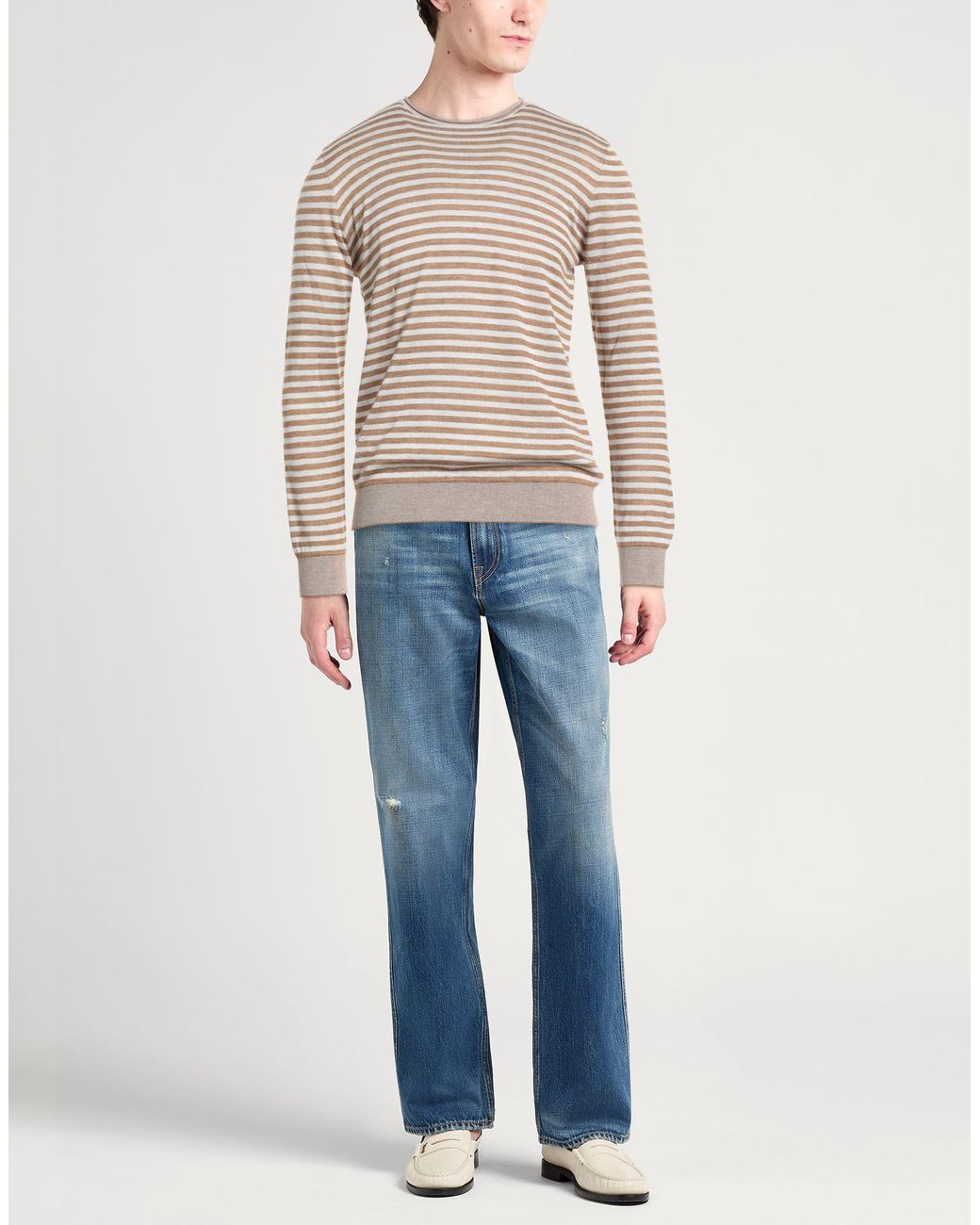 Pullover di Giorgio Armani in Natural da Uomo
