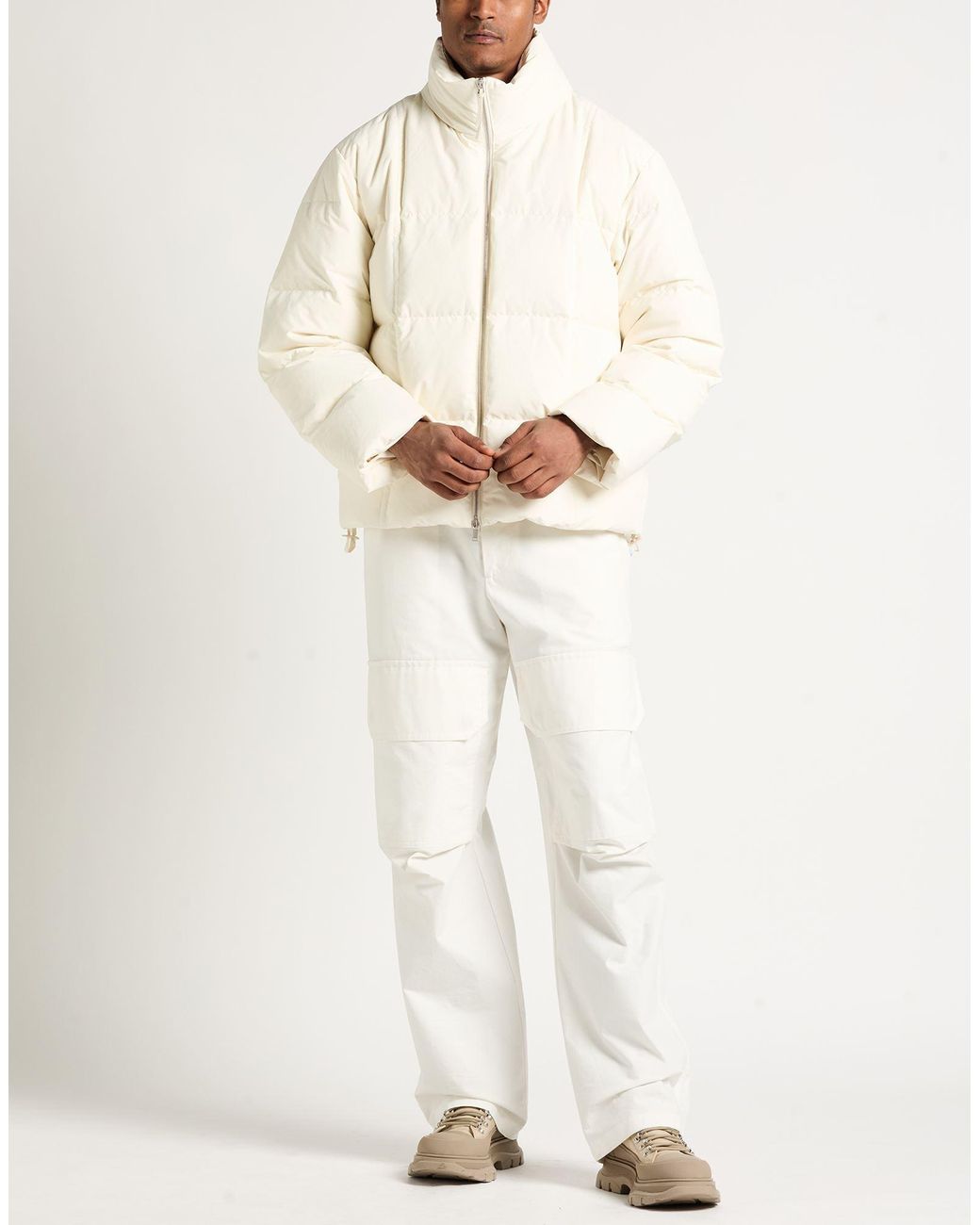 Jil Sander Natural Ivory Puffer Polyester for men