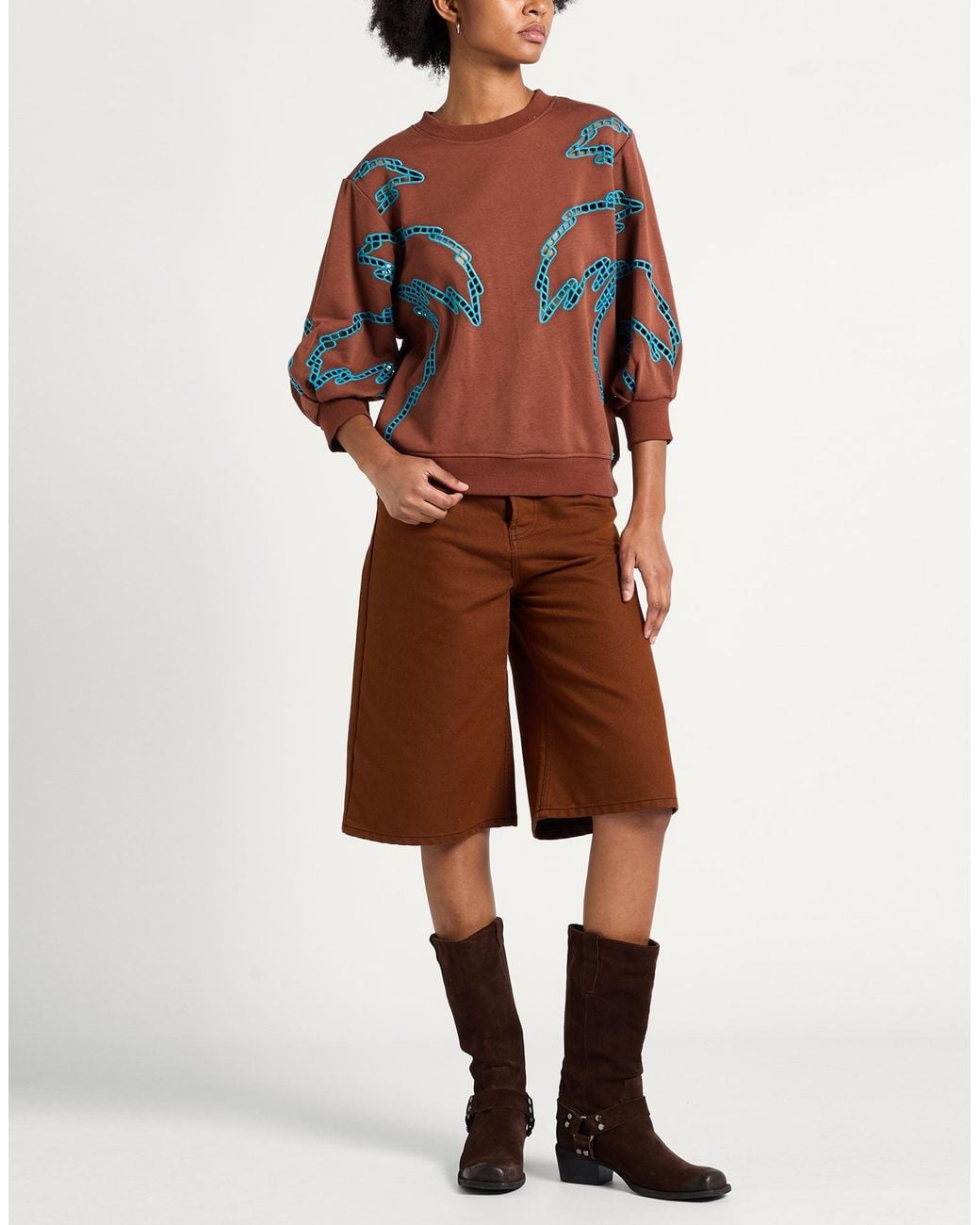 Silvian Heach Orange Sweatshirt