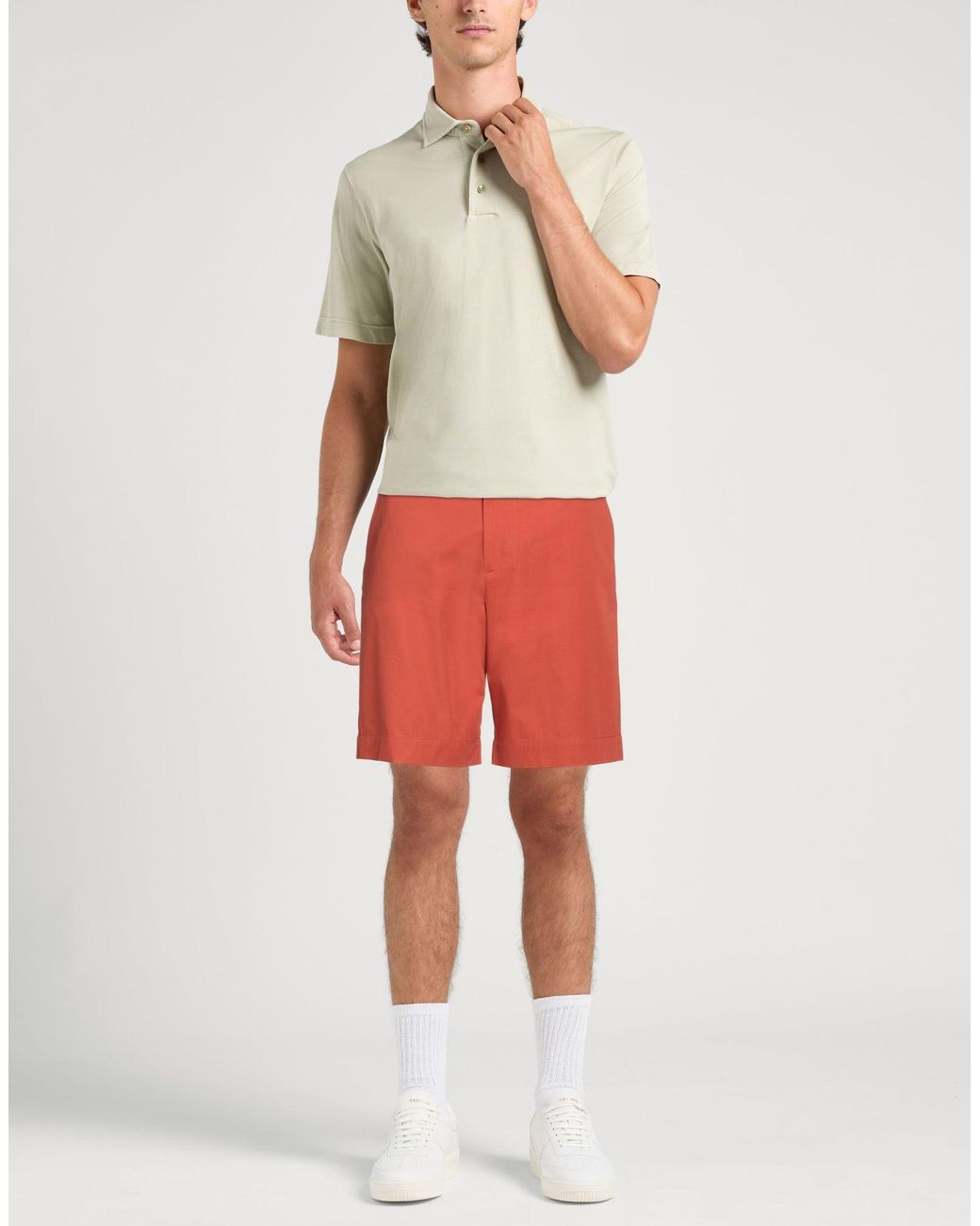 Maison Kitsuné Red Shorts & Bermuda Shorts Cotton for men