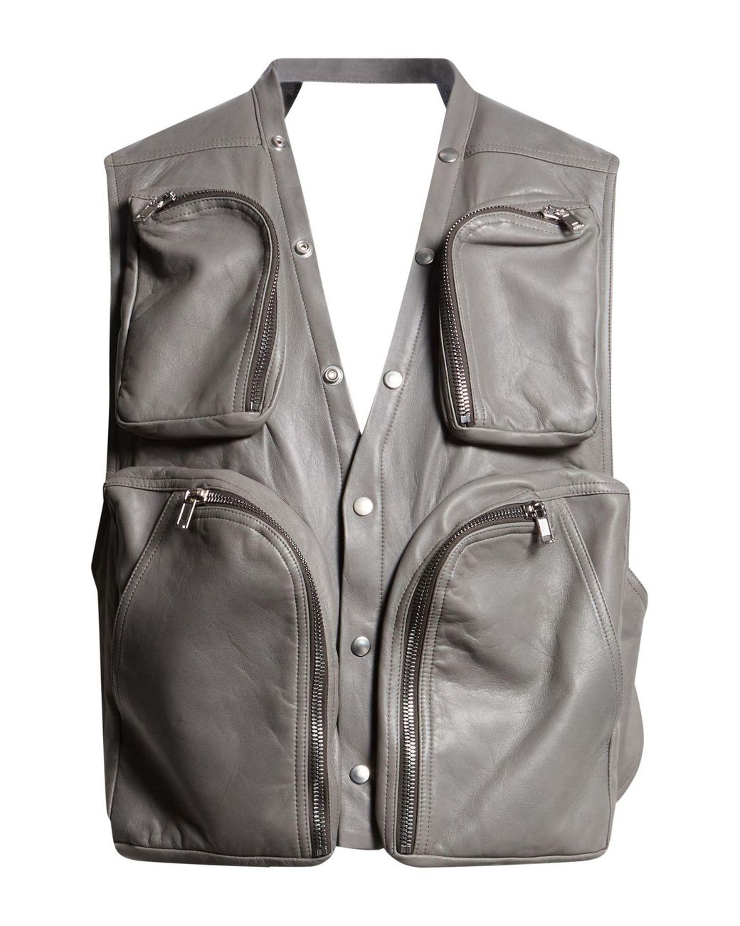 Rick Owens Black Vest Lambskin for men