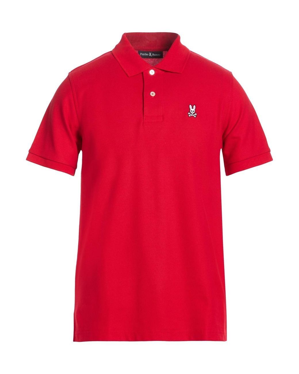 Psycho Bunny Red Polo Shirt Pima Cotton for men