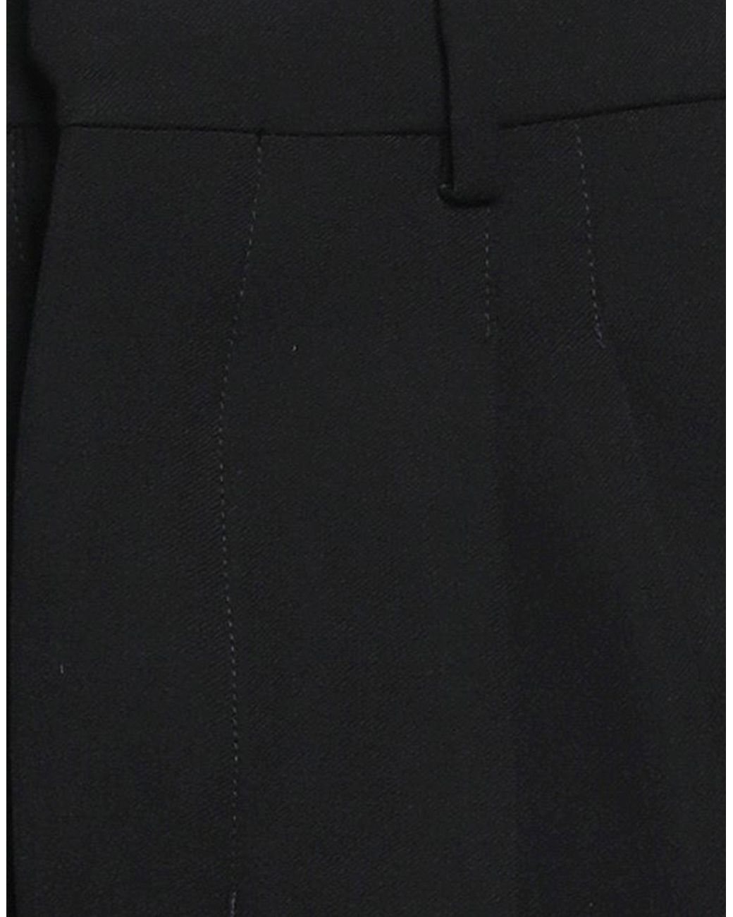 AMI Black Pants Viscose, Virgin Wool for men