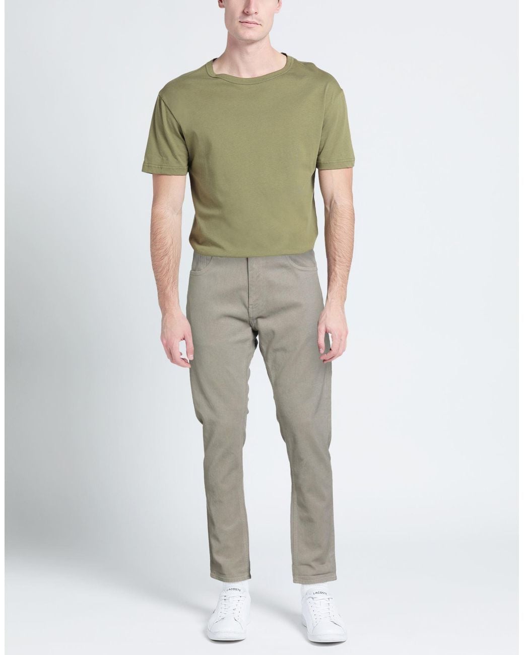 Uniform Gray Pants Lyocell, Cotton, Lycra for men