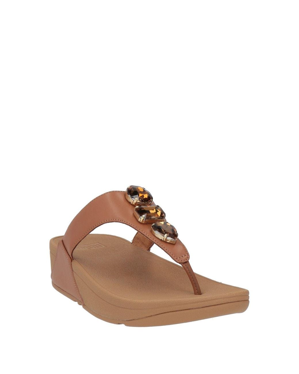 Fitflop Brown Thong Sandal Synthetic Material